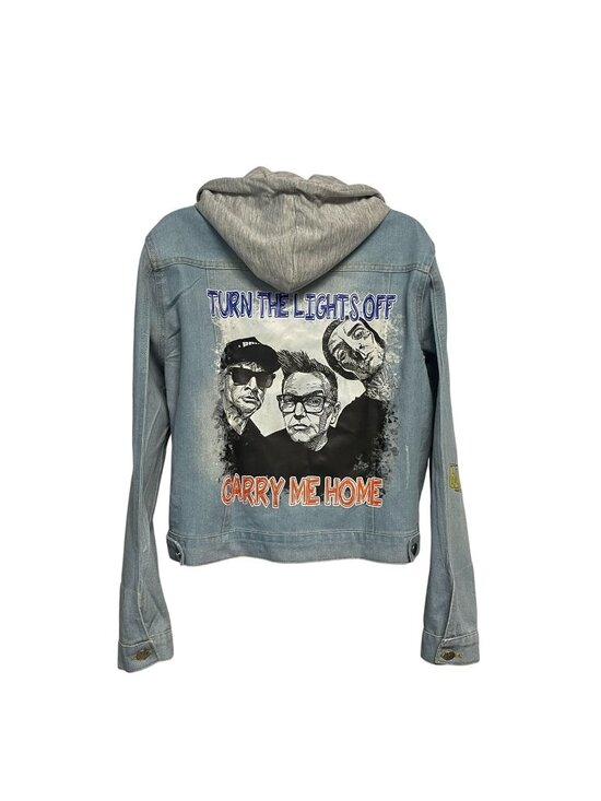 Unbranded Jackets & Blazers - Blink 182 Denim Jean Jacket Hoodie Graphics Concert Music Band